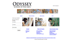 Desktop Screenshot of odysseyartschool.org